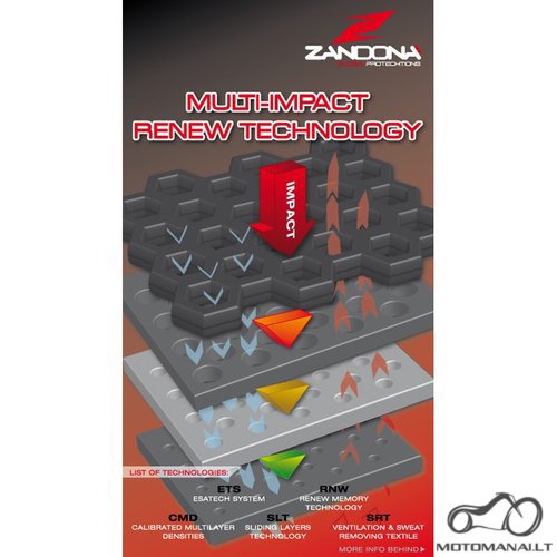 Zandona ESATECH X8 BACK PRO NUGAROS APSAUGA  (M/L/XL) 