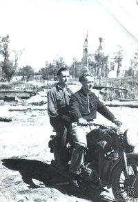 Algio dėdė, Zundapp motociklas, Vilkaviškis 1946 metai
