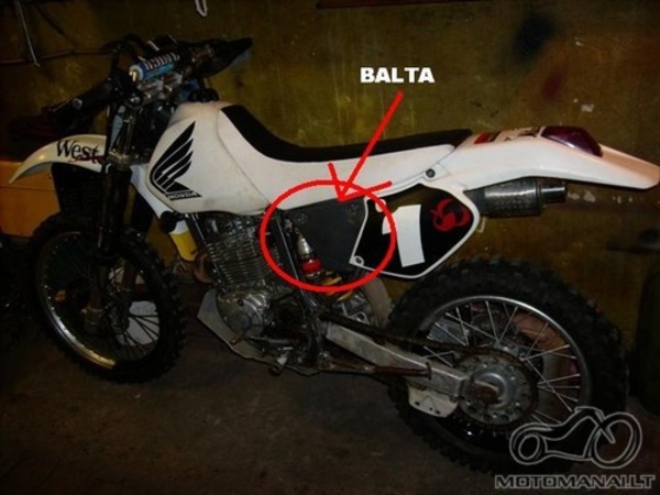 Honda XR250R piktinimas