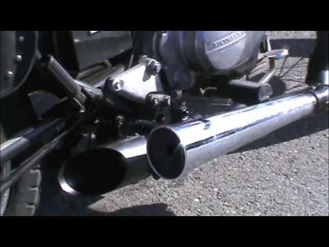 Homemade variable sound control exhaust for motorcycle