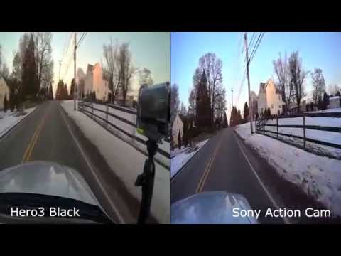 GoPro Hero3 Black vs Sony Action Cam VIDEO comparison